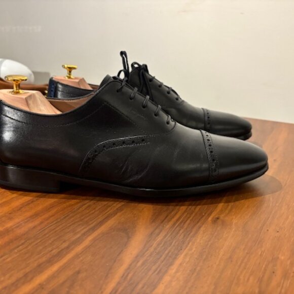 Salvatore Ferragamo Riley Oxfords – Black Calf – Size 10.5 EE - Picture 5 of 9